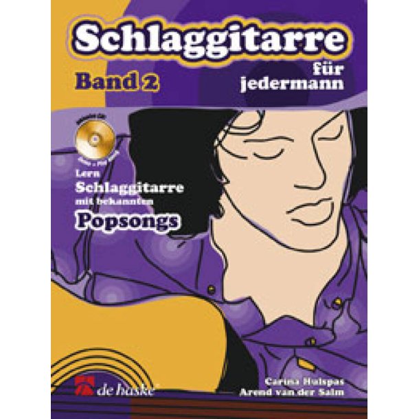 Schlaggitarre f&uuml;r jedermann, Band 2 : Lern Schlaggitarre mit bekannten Popsongs