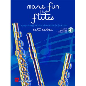 More Fun for Flutes : 6 play-along flute trios, also suitable for flute choir