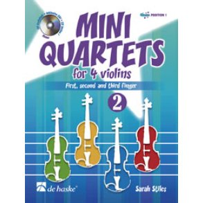 Mini Quartets 2 for 4 violins : First, second and third finger