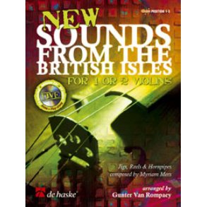 New Sounds from the British Isles for 1 or 2 violi : Jigs, reels & hornpipes with live accompaniment for 1 or 2 violins