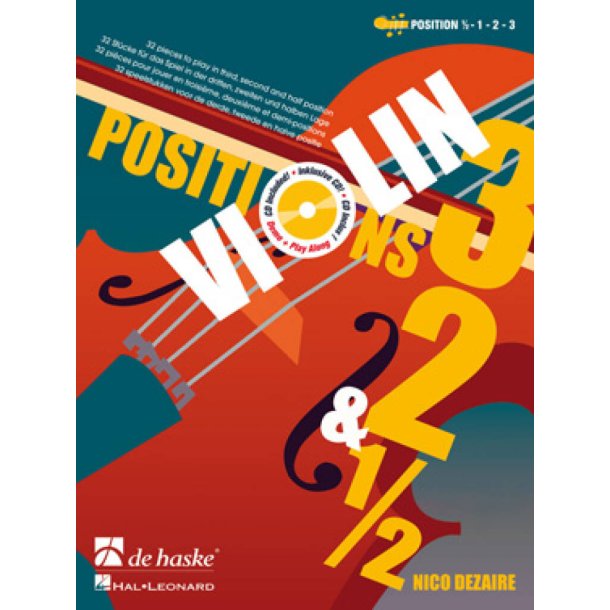 Violin Positions 3, 2 & 1/2 : 32 pieces to play in third, second and half position