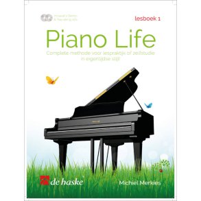 Piano Life - Lesboek 1 : Complete methode voor lespraktijk of zelfstudie in een eigentijdse stijl!