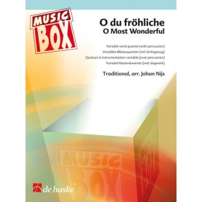 O du fröhliche : Four part variable wind ensemble (with percussion)