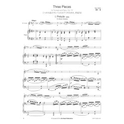 Three Pieces : for Trumpet and Piano, Op. 72