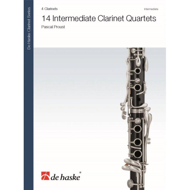 14 Intermediate Clarinet Quartets
