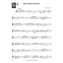 &Eacute;couter, lire & jouer 1 - Les Chants de No&euml;l : Trompette / Bugle / Baryton / Euphonium / Saxhorn (TC)