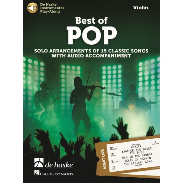 Best of Pop - Violin : Solo Arrangements of 15 Classic Songs with Audio Accompaniment