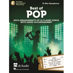 Best of Pop - Alto Saxophone : Solo Arrangements of 15 Classic Songs with Audio Accompaniment