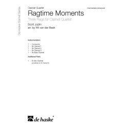 Ragtime Moments : Three Rags for Clarinet Quartet