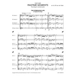 Ragtime Moments : Three Rags for Clarinet Quartet