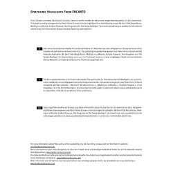 Symphonic Highlights from ENCANTO : We Don't Talk About Bruno - Waiting On A Miracle -Surface Pressure - Two Oruguitas - The Family Madr