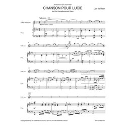 Chanson pour Lucie : for Alto Saxophone and Piano