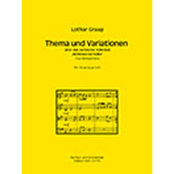 Thema und Variationen : &uuml;ber das sorbische Volkslied Winkowa za'rodka