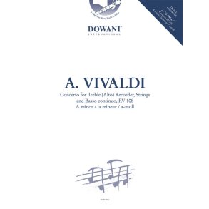 Concerto a-minor RV 108 : for Treble (Alto) Recorder, Strings and BC