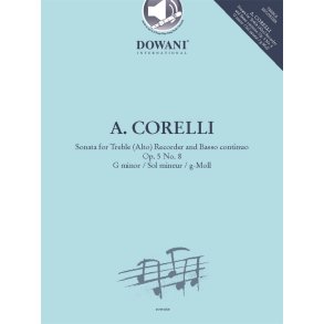 Sonata for Treble (Alto) Recorder and B.c. : Op. 5 No. 8 G minor/Sol mineur/g-Moll