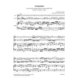 Concerto for two Violins, Strings and BC BWV 1043 : D Minor / R&eacute; mineur / d-Moll