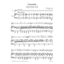 Concertino for Violin and Piano Op. 25 in D Major