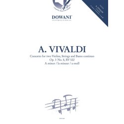 Concerto a-minor Op.3 No.8 RV 522 : 2 Violins-Strings-Bc for Violin and Piano