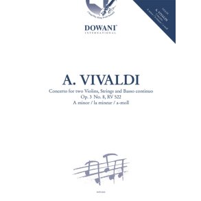 Concerto a-minor Op.3 No.8 RV 522 : 2 Violins-Strings-Bc for Violin and Piano