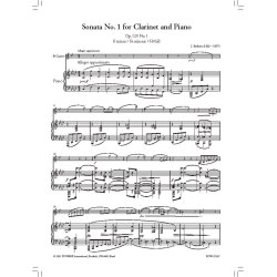 Sonata No. 1 for Clarinet and Piano : Op. 120 No. 1 F minor / Fa mineur / f-Moll