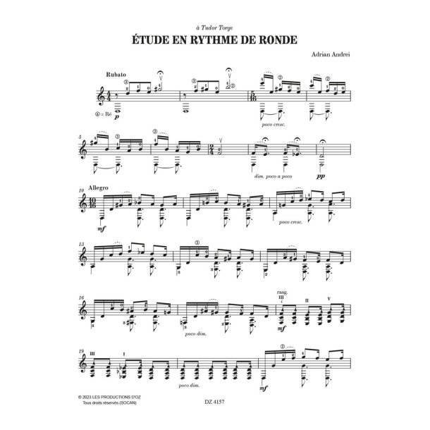 &Eacute;tude en rythme de ronde