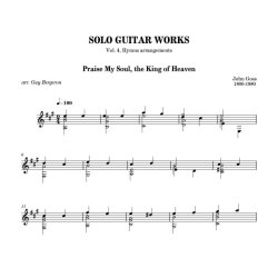 Solo Guitar Works vol. 4, Hymns arrangements