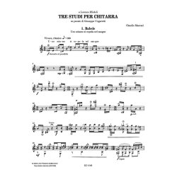 Tre studi per chitarra