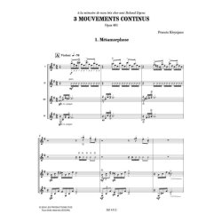 3 Mouvements continus