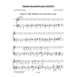 Three Shakespeare Sonnets