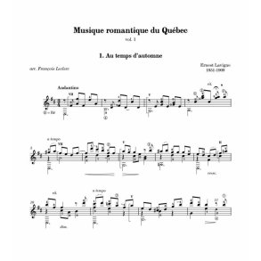Musique romantique du Québec, vol. 1