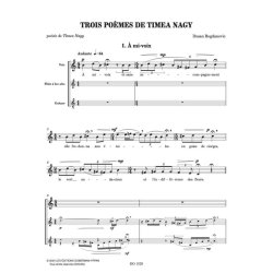 Trois po&egrave;mes de Timea Nagy