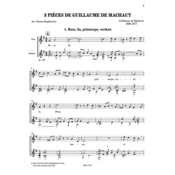 3 pi&egrave;ces de Guillaume de Machaut