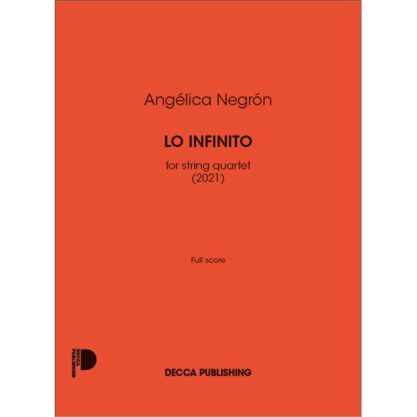 Lo infinito : for string quartet (2021)