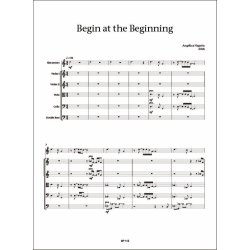 Begin at the beginning : for String Orchestra and Pre-Recorded Electronics