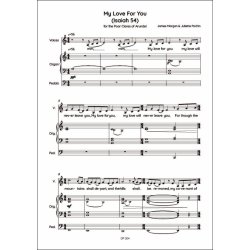 My love for you (Isaiah 54) : for voices and organ (2024)