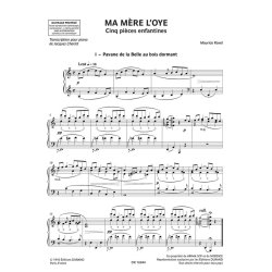 Ma m&egrave;re l'Oye pour piano