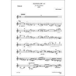 Elegia op.43, for Violin and Piano