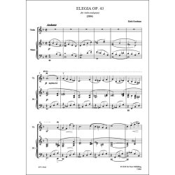 Elegia op.43, for Violin and Piano