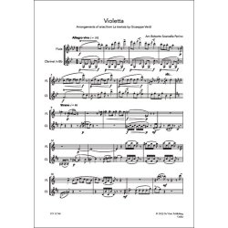 Violetta, Arrangements of arias from 'La Traviata' : by Giuseppe Verdi