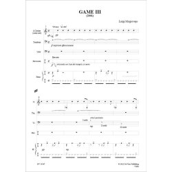Game III : for Clarinet in A, Trombone, Cello, Piano and Percussion