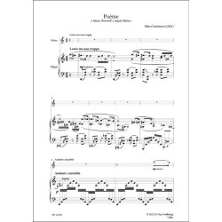 Po&egrave;me, for Violin and Piano