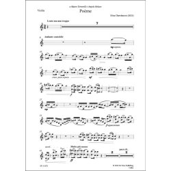 Po&egrave;me, for Violin and Piano