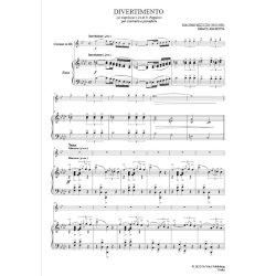 Divertimento sul Capriccio di Paganini No. 24 : di N. Paganini for Clarinet and Pian