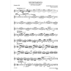 Divertimento sul Capriccio di Paganini No. 24 : di N. Paganini for Clarinet and Pian