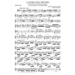Divertimento sui motivi dell'Opera : di Giuseppe Verdi 'La forza del destino', for Clarinet and Piano
