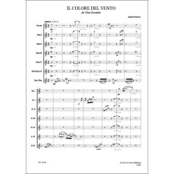 Il Colore del Vento, for Flute Ensemble