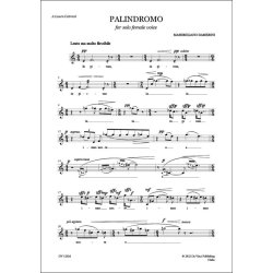 Palindromo, for Solo Female Voice