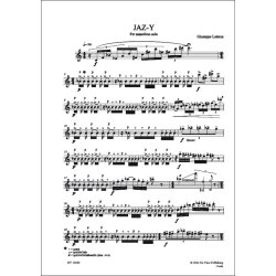 Jaz-Y, for solo Saxophone