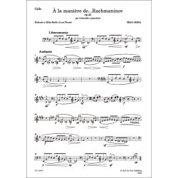 &Agrave; la mani&egrave;re de...Rachmaninov Op. 43 : for Cello and Piano