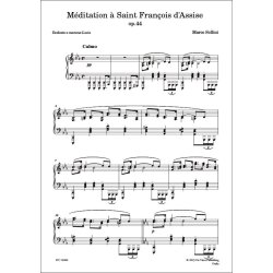 M&eacute;ditation &agrave; Saint Fran&ccedil;ois d'Assise Op. 44 : for Piano